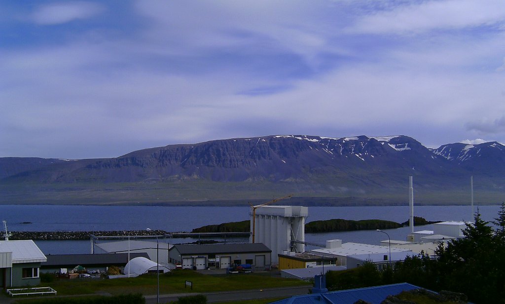 BILD0528.JPG - Vopnafjördur. Camping mit Blick auf die Fischfabrik